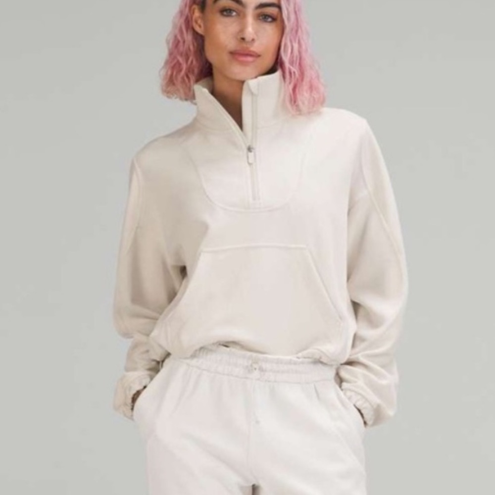 Lululemon Softstreme Cropped Quarter Zip